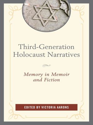 cover image of Third-Generation Holocaust Narratives